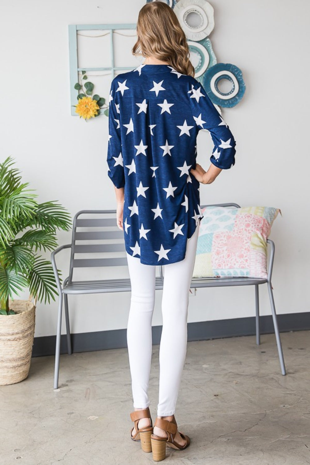 Star Print Top