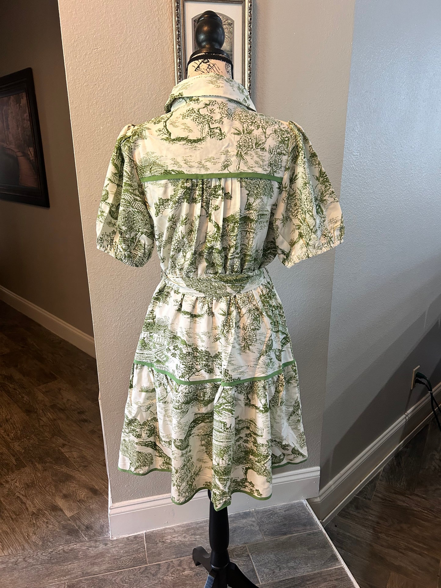 Avocado Tiered Dress - Astra's Stellar Boutique