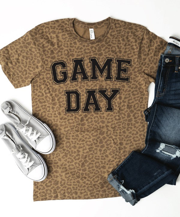 Game Day Leopard Graphic Tee - Astra's Stellar Boutique