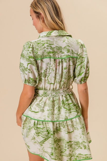 Avocado Tiered Dress - Astra's Stellar Boutique