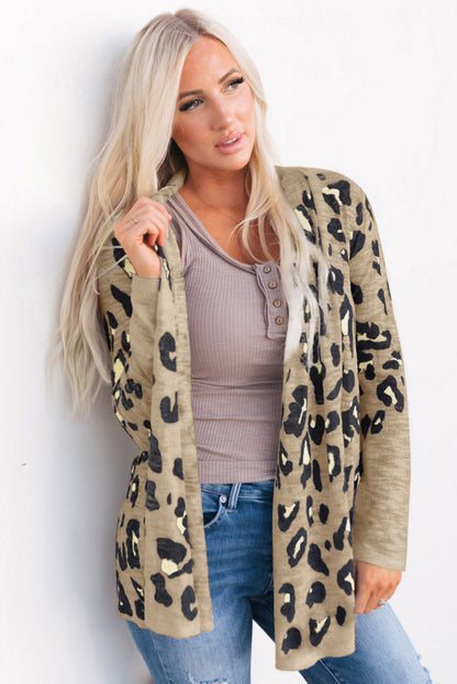 Printed Long Sleeve Cardigan - Astra's Stellar Boutique