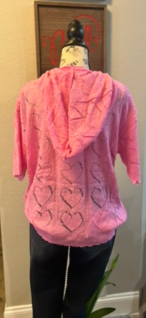 Hot Pink Heart Hoodie - Astra's Stellar Boutique