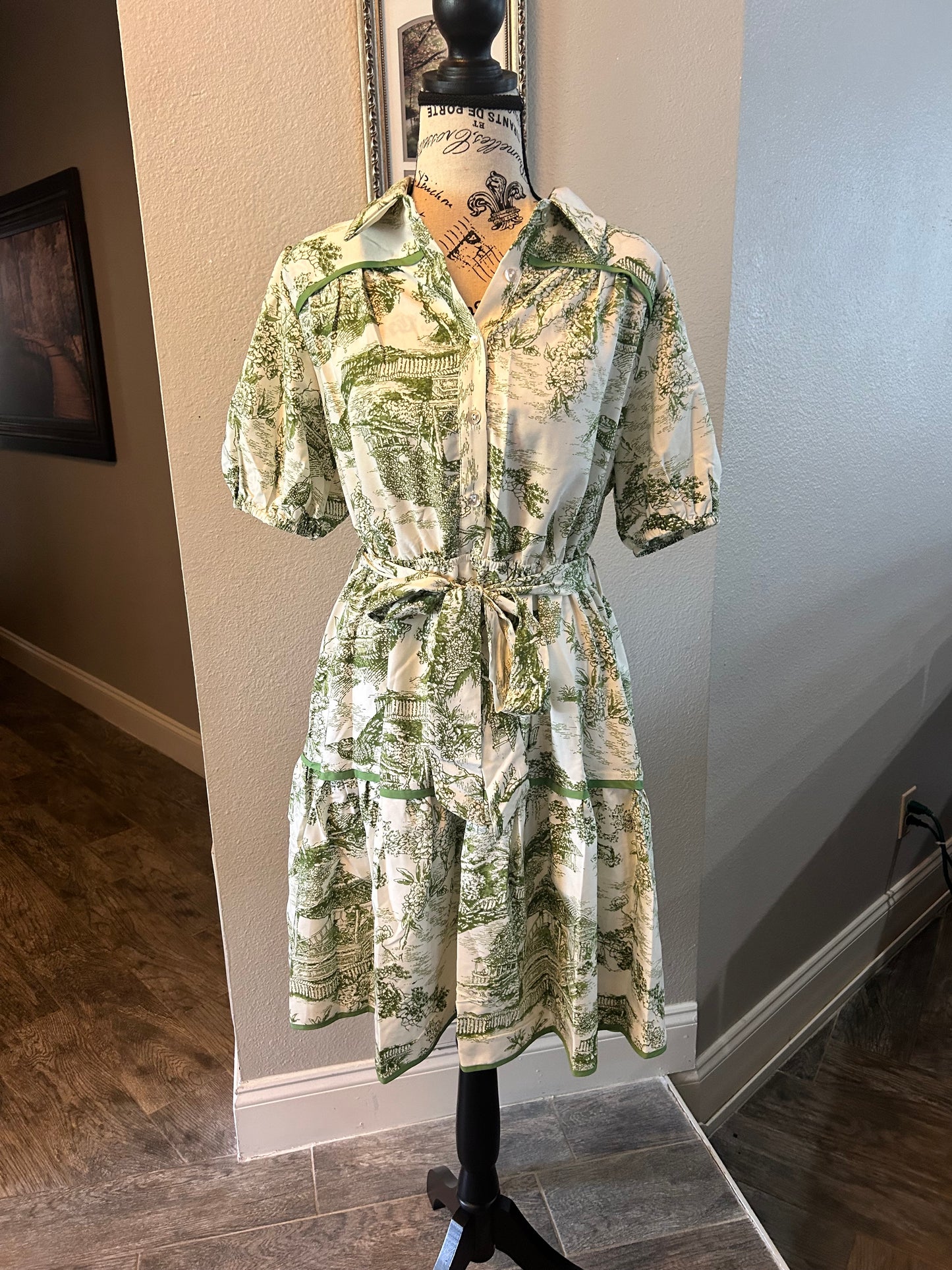 Avocado Tiered Dress - Astra's Stellar Boutique