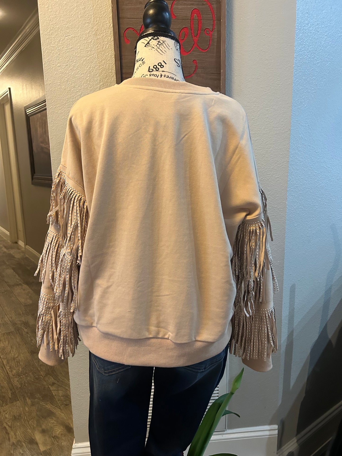 Rodeo Gal Sequin Fringe Sweater - Astra's Stellar Boutique