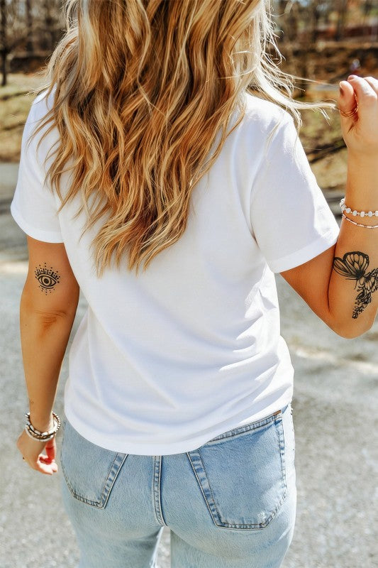 Pumpkin & Bows Fall Boutique Tee – White