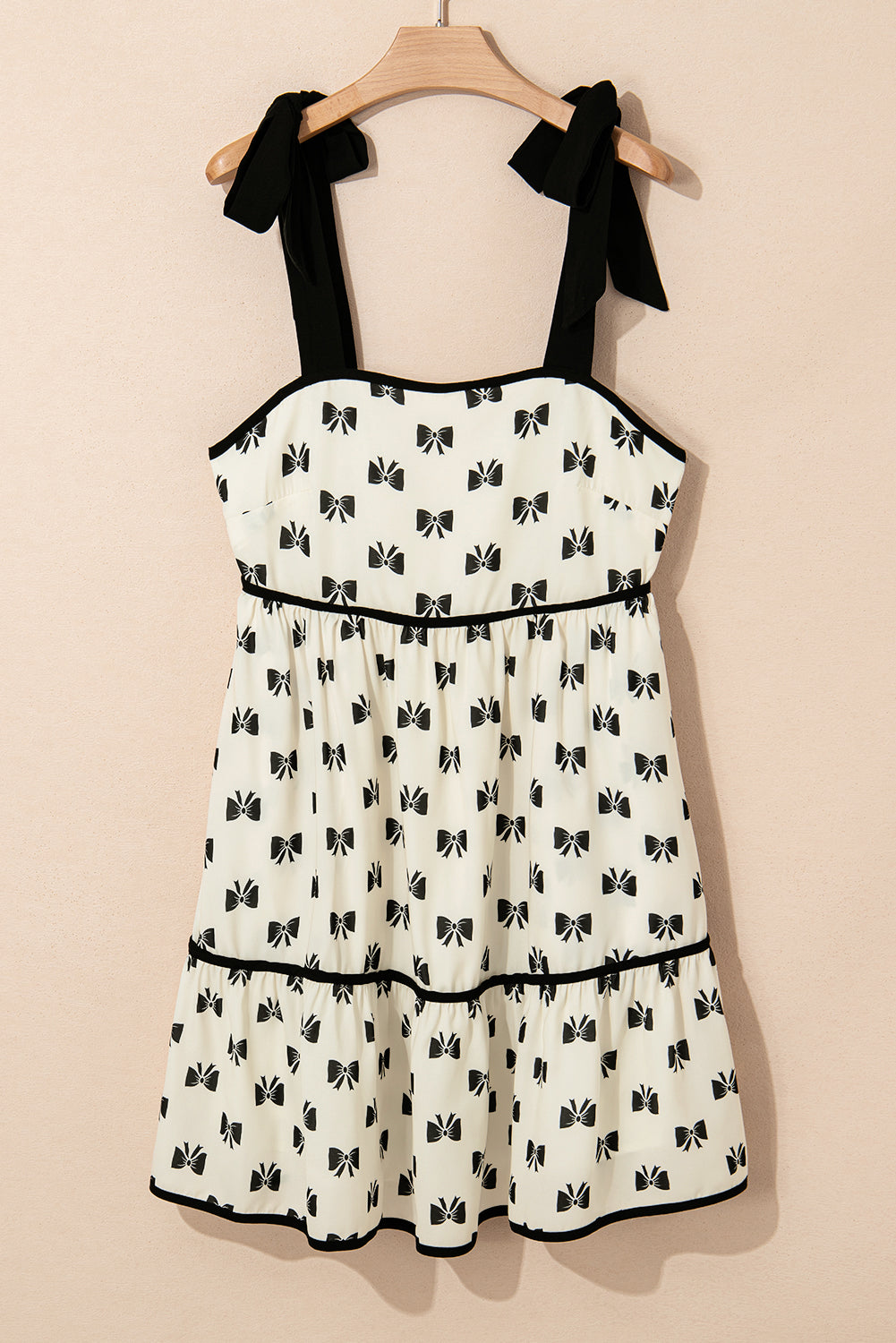 Pagie Bow Knot Shoulder Mini Dress