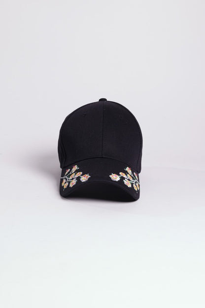 FLOWER EMBROIDERY CAP - Astra's Stellar Boutique