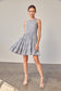 GINGHAM TIERED DRESS