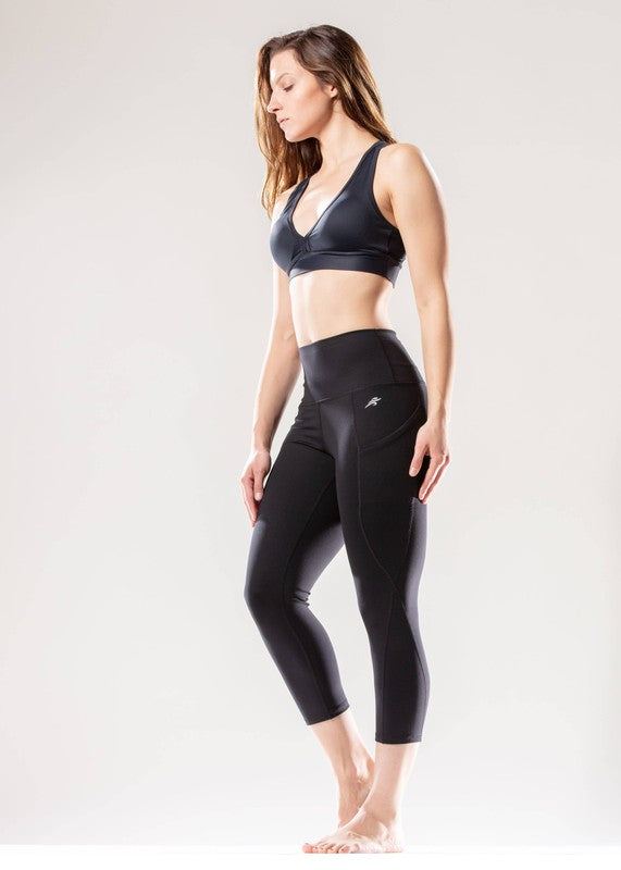 Jolie High Waisted Capri Compression Leggings - Astra's Stellar Boutique