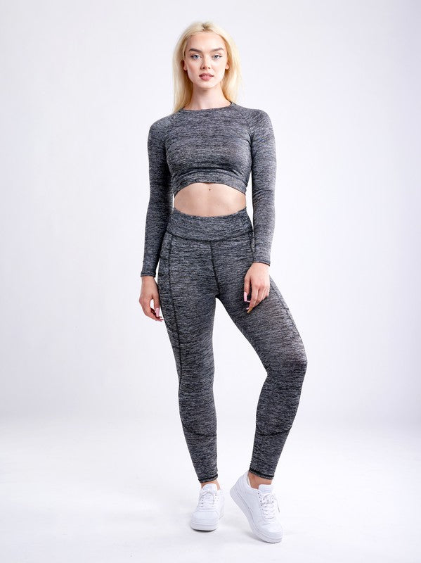 High-Waisted Classic Gym Leggings w Pockets - Astra's Stellar Boutique