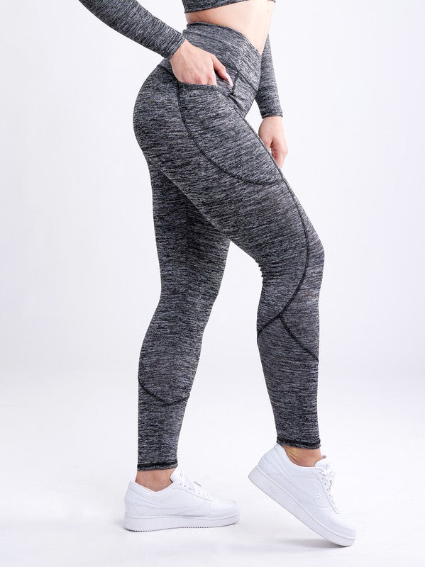 High-Waisted Classic Gym Leggings w Pockets - Astra's Stellar Boutique
