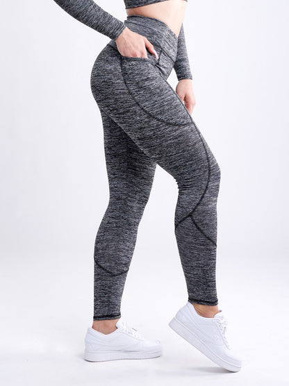 High-Waisted Classic Gym Leggings w Pockets - Astra's Stellar Boutique