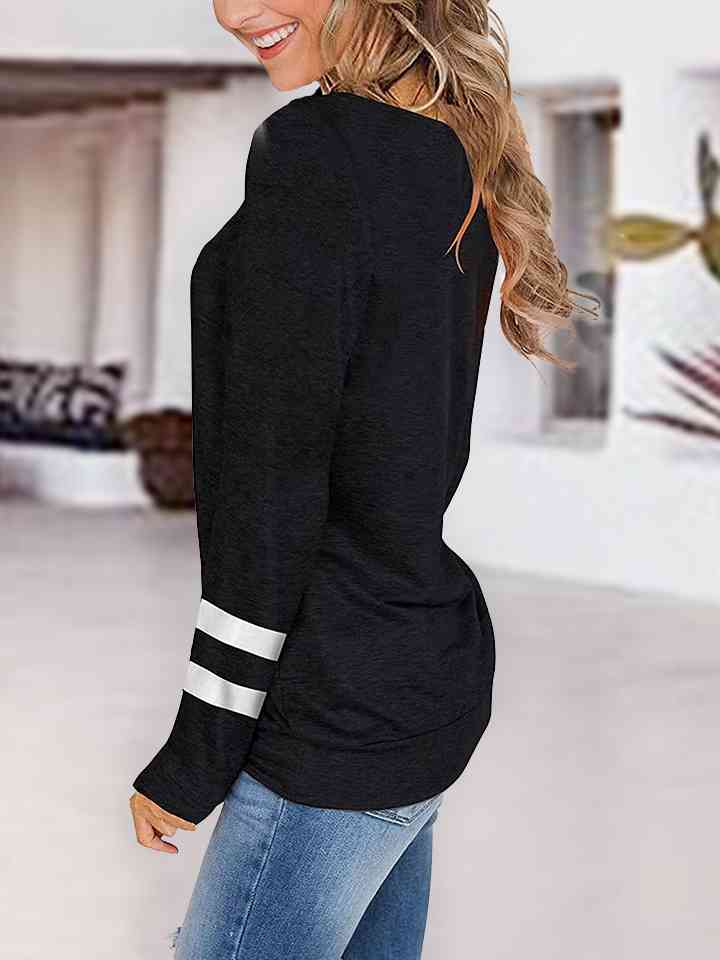 V-Neck Raglan Sleeve T-Shirt - Astra's Stellar Boutique