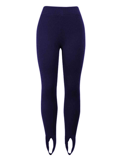 Ribbed Mid Waist Leggings - Astra's Stellar Boutique