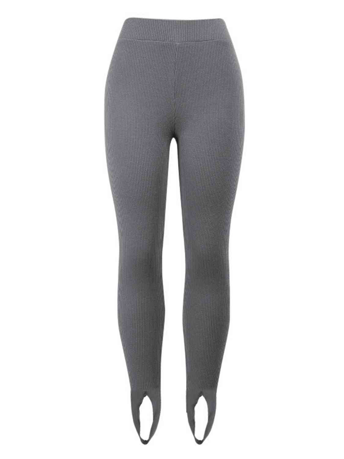 Ribbed Mid Waist Leggings - Astra's Stellar Boutique