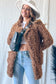 OPENFRONT LONG SLEEVE COLLARED FUR COAT FUR JACKET - Astra's Stellar Boutique