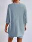 Ribbed Round Neck Top and Shorts Set