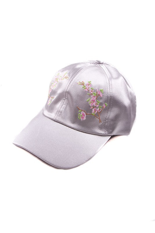 FLOWER SATIN CAP - Astra's Stellar Boutique