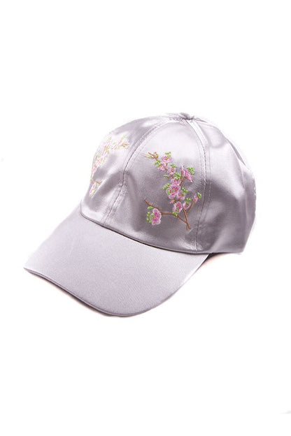 FLOWER SATIN CAP - Astra's Stellar Boutique