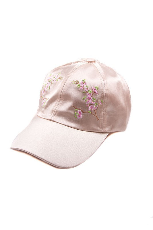 FLOWER SATIN CAP - Astra's Stellar Boutique