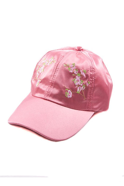 FLOWER SATIN CAP - Astra's Stellar Boutique
