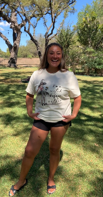 I'm a Witch Before Coffee Tee - Astra's Stellar Boutique