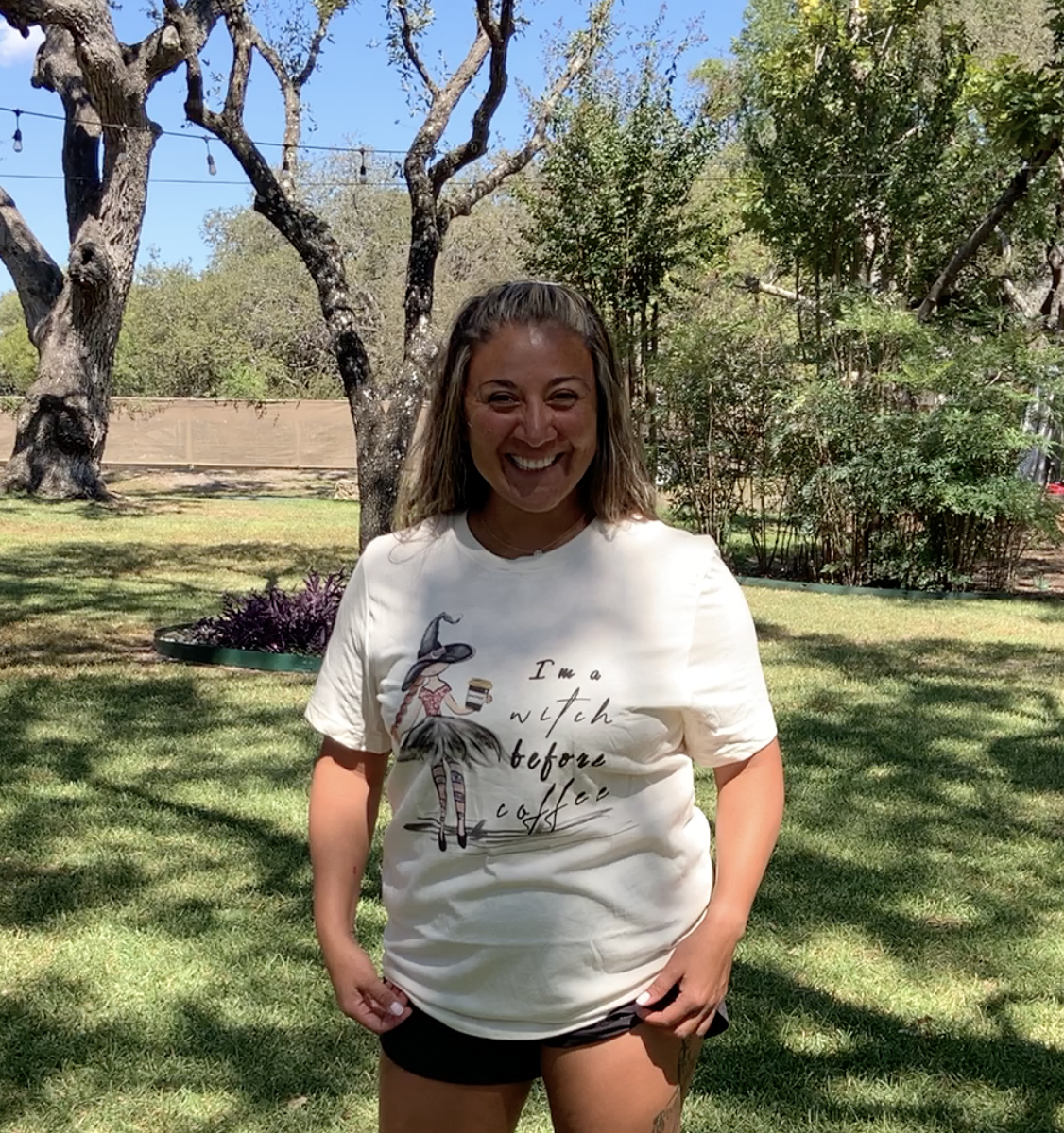 I'm a Witch Before Coffee Tee - Astra's Stellar Boutique