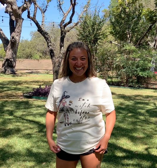 I'm a Witch Before Coffee Tee - Astra's Stellar Boutique