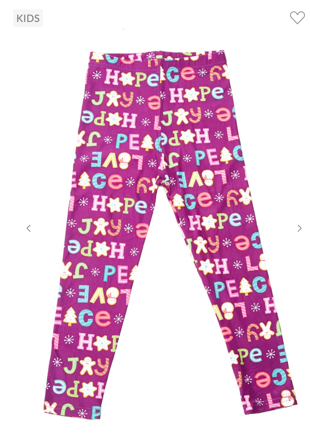 Love Letter Print Leggings - Astra's Stellar Boutique