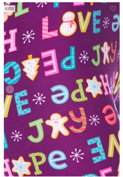 Love Letter Print Leggings - Astra's Stellar Boutique