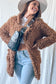 OPENFRONT LONG SLEEVE COLLARED FUR COAT FUR JACKET - Astra's Stellar Boutique