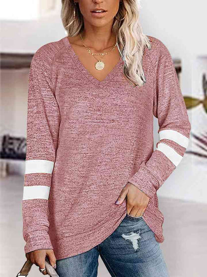 V-Neck Raglan Sleeve T-Shirt - Astra's Stellar Boutique