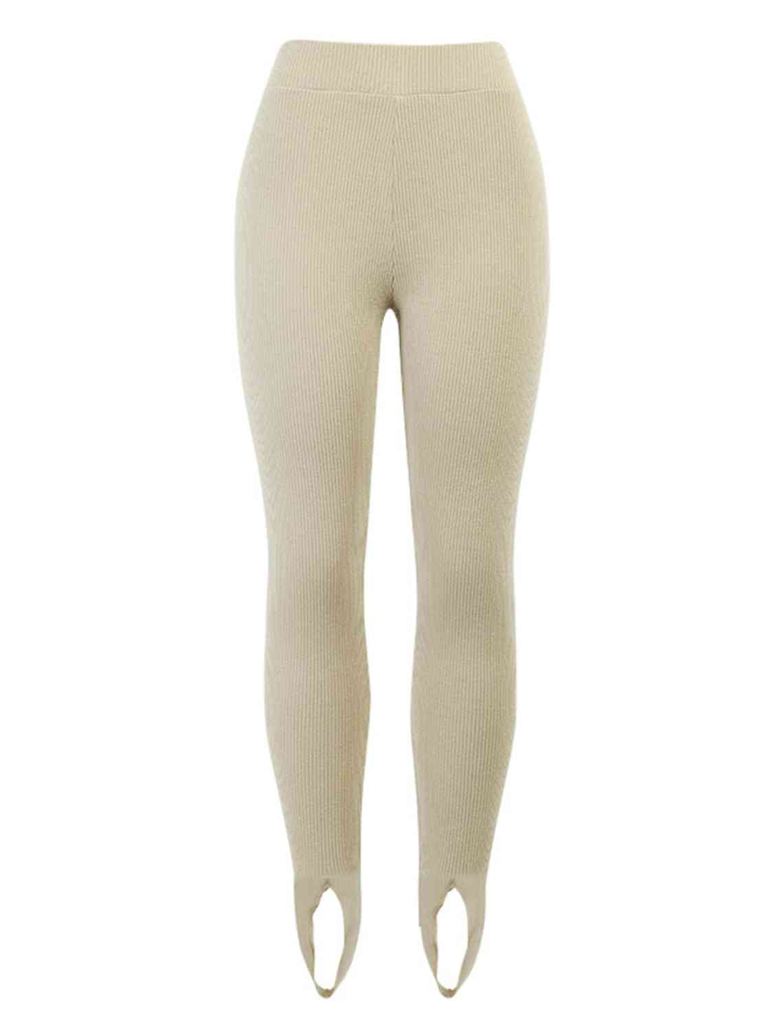 Ribbed Mid Waist Leggings - Astra's Stellar Boutique