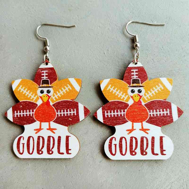 Thanksgiving Turkey Drop Earrings - Astra's Stellar Boutique
