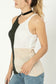 Color blocked cami top