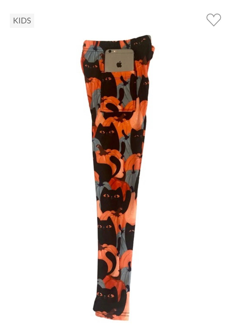 Halloween Girls Leggings - Astra's Stellar Boutique