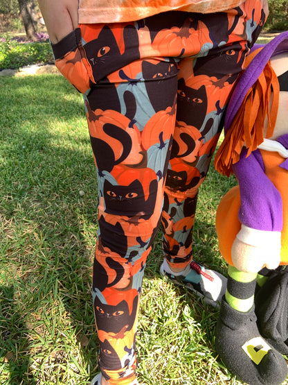 Halloween Girls Leggings - Astra's Stellar Boutique
